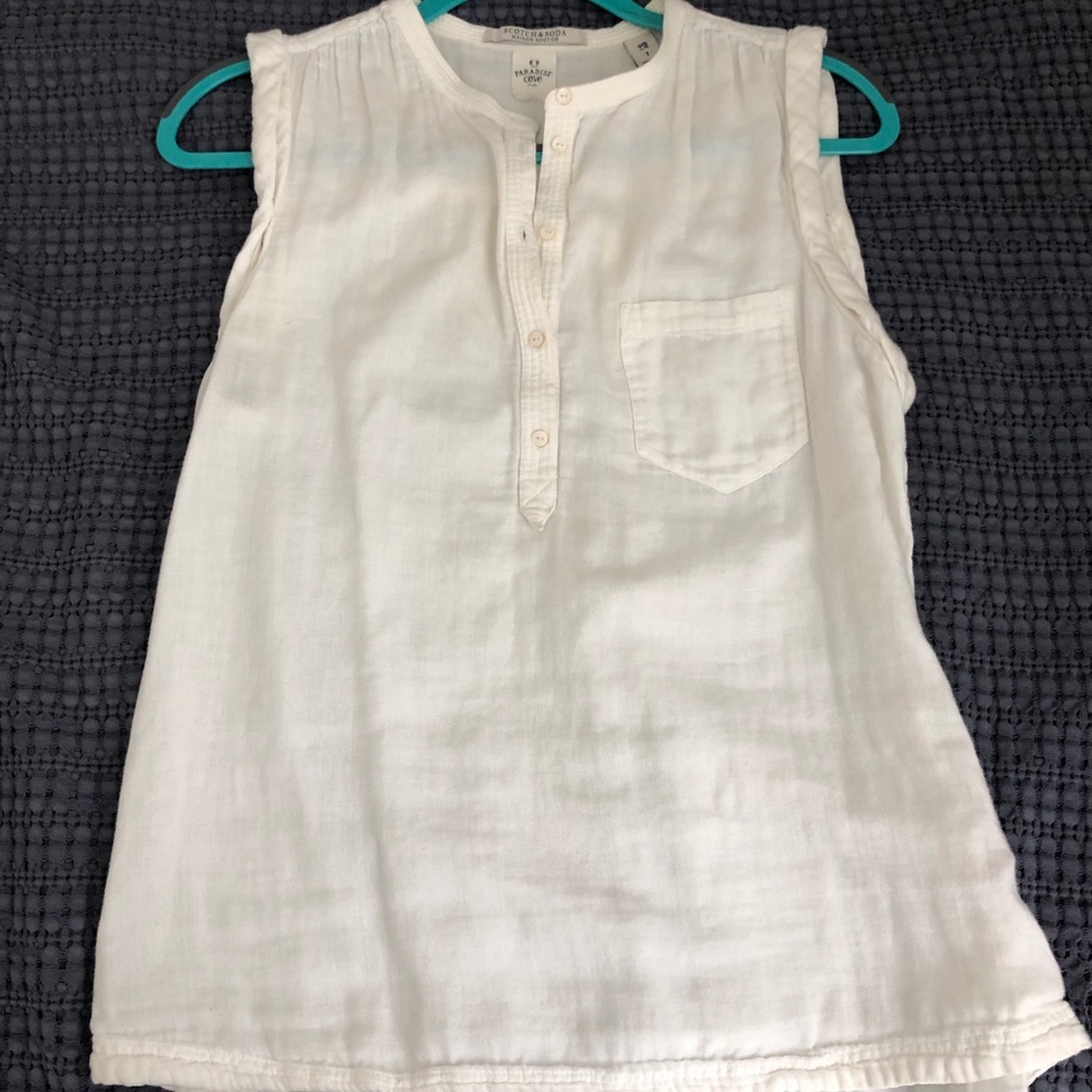 White Cotton Tank
